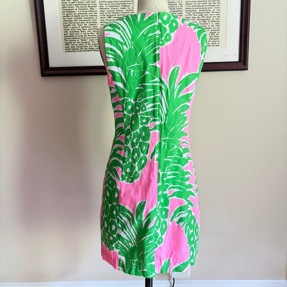 Lilly Pulitzer Mila Shift Dress Pink Pout Flamenco Size 4 - Picture 3 of 7